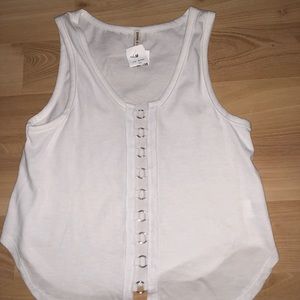 LF White Tank Top Size: XS